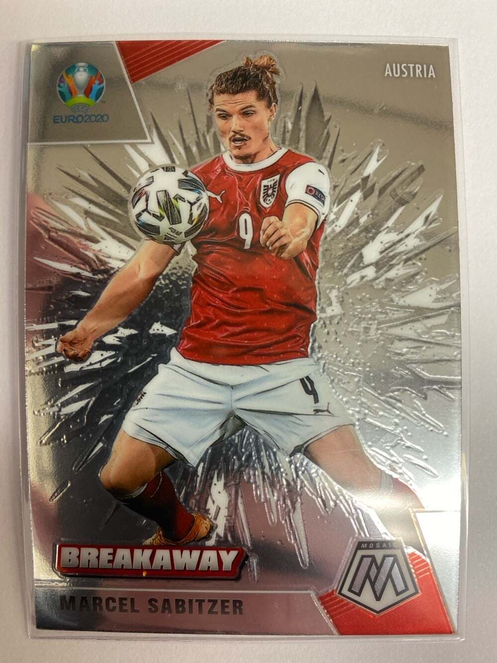 2021 Panini Mosaic UEFA Euro Breakaway Prizm #1 Marcel Sabitzer Trading Card